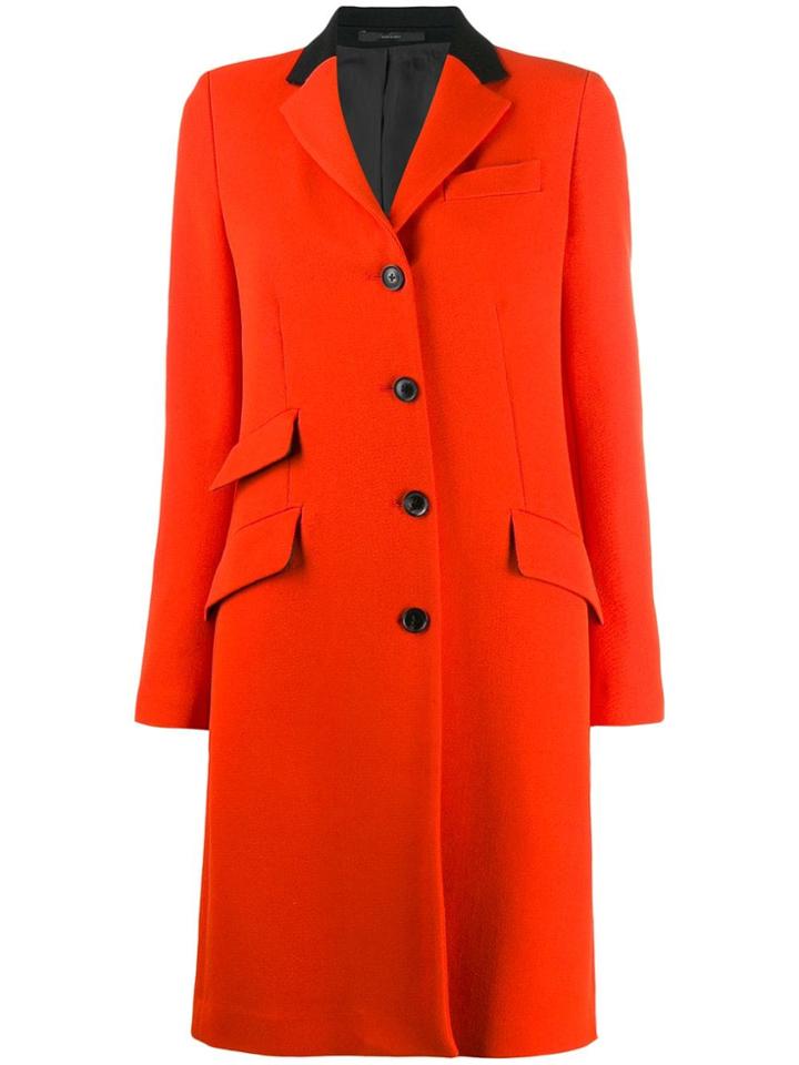 Paul Smith Single-breasted Coat - Orange