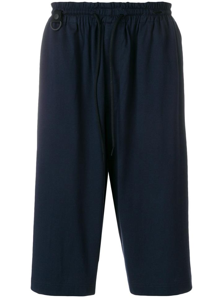 Y-3 Drop-crotch Shorts - Blue