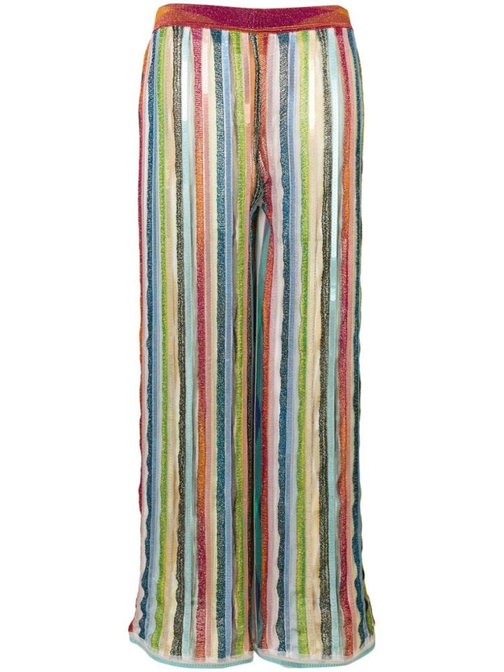 Missoni Striped Knit Trousers - Pink