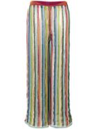 Missoni Striped Knit Trousers - Pink
