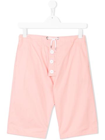 Marni Kids Buttoned Shorts - Pink & Purple