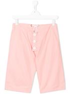 Marni Kids Buttoned Shorts - Pink & Purple