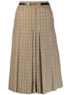 Céline Pre-owned '1970s Houndstooth Skirt - Neutrals