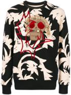 Vivienne Westwood Skull Patch And Graphic Print Jumper - Multicolour
