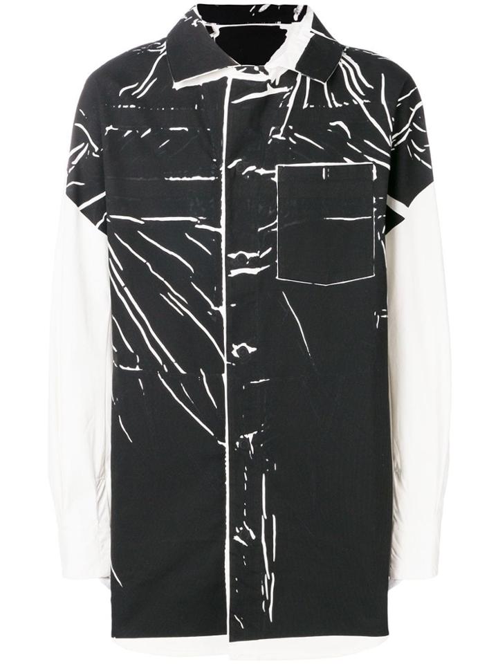 11 By Boris Bidjan Saberi Block Print Shirt - Black