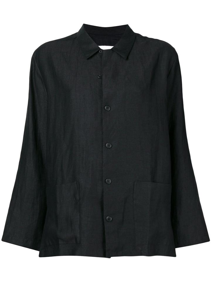 Reality Studio Oversized Shirt Jacket - Black