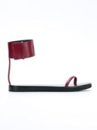 Reinaldo Lourenço Flat Sandals - Red