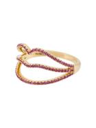 Rosa De La Cruz Lips Diamond Ring - Metallic