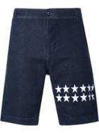 Guild Prime Star Print Denim Shorts, Men's, Size: 2, Blue, Cotton/polyurethane