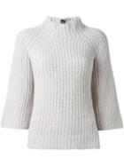 Eleventy Three-quarter-sleeve Jumper, Women's, Size: Large, Nude/neutrals, Cashmere/merino