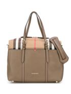 Burberry Kids Check Print Changing Tote, Girl's, Brown