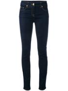 Cavalli Class - Logo Print Skinny Jeans - Women - Cotton/polyester/viscose - 40, Women's, Blue, Cotton/polyester/viscose