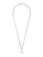 Rosa Maria Wishbone Pendant Necklace, Adult Unisex, Metallic