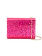 Jimmy Choo Glittered Candy Clutch - Pink & Purple