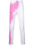 Spray Effect Skinny Jeans - Men - Cotton/linen/flax/spandex/elastane - Xs, White, Cotton/linen/flax/spandex/elastane, Haider Ackermann