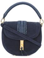 Altuzarra - Woven Detail Shoulder Bag - Women - Calf Leather - One Size, Blue, Calf Leather
