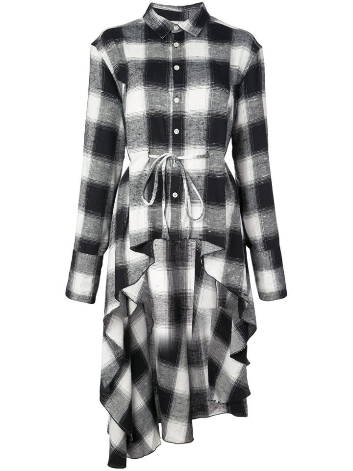 Haculla Signature Woven Checked Shirt Dress - Black