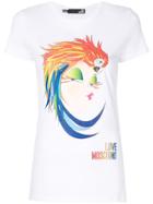 Love Moschino Parrot Print T-shirt - White
