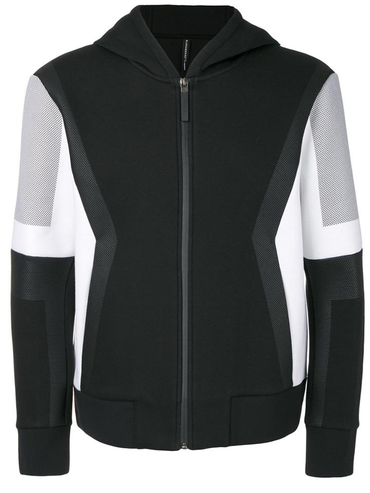 Blackbarrett Colour-block Hooded Sport Jacket