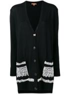 Ermanno Scervino Lace Insert Cardigan - Black