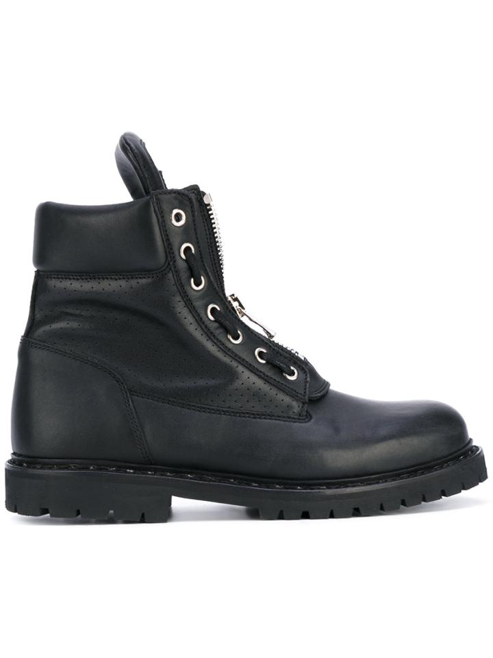 Balmain Taiga Ankle Boots - Black