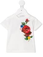 Dolce & Gabbana Kids - Rose Print T-shirt - Kids - Cotton - 18-24 Mth, White