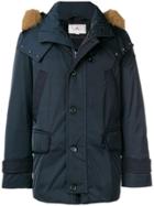 Peuterey Padded Cropped Parka - Blue