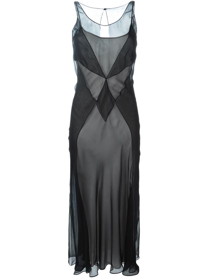 Maison Margiela Semi-sheer Panelled Dress
