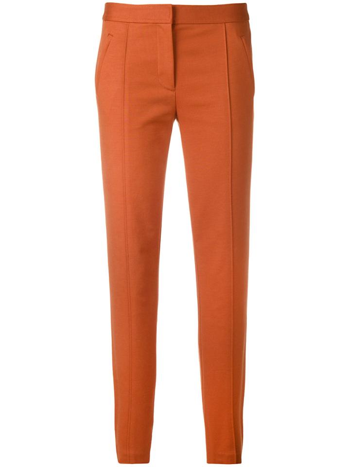 Tory Burch Slim Fit Trousers - Yellow & Orange