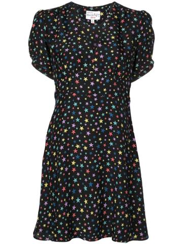 Hvn Star Print Dress - Black