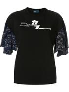 Kolor Ruffled Sleeve T-shirt - Black