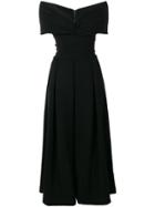 Preen By Thornton Bregazzi Long Empire Line Dress - Black