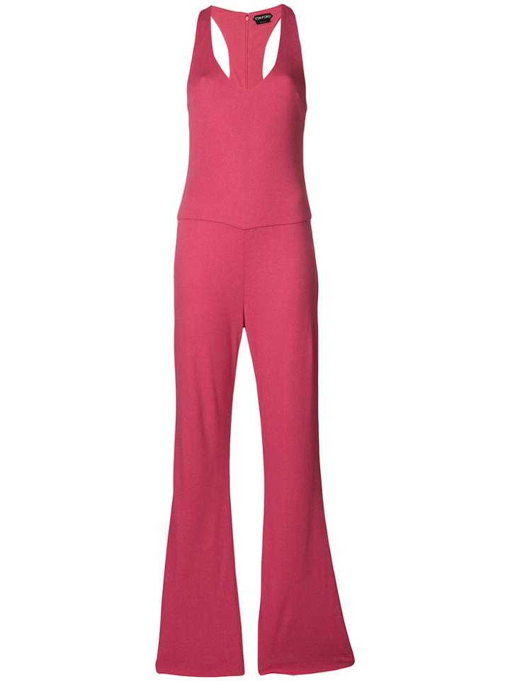 Tom Ford Wide Leg Jumpsuit - Pink & Purple
