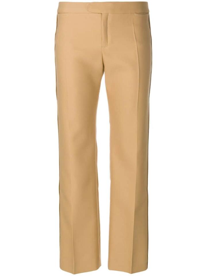 Chloé Twill Straight Trousers - Neutrals