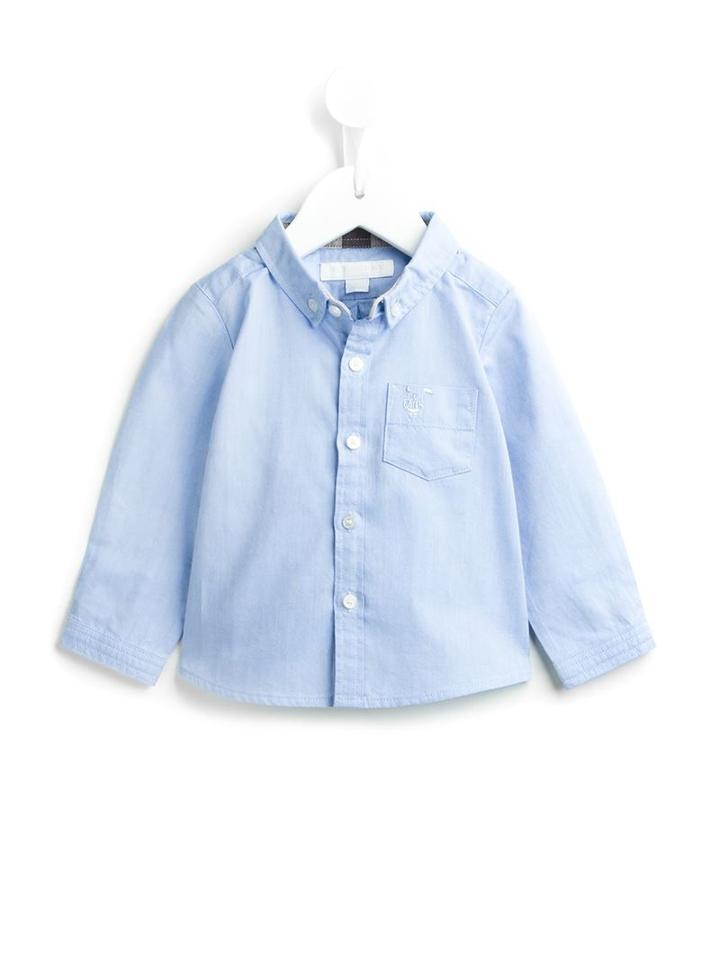 Burberry Kids - Button Down Shirt - Kids - Cotton - 6 Mth, Infant Boy's, Blue