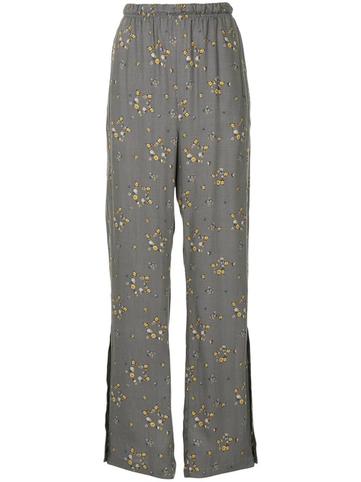 Zambesi Floral Stars Print Trousers - Grey