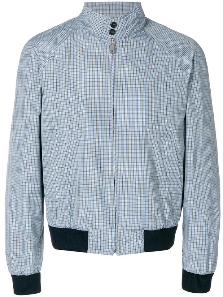 Prada Checked Jacket - Blue