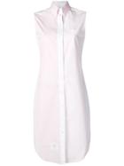 Thom Browne Fun-mix Stripe Poplin Shirtdress - Pink