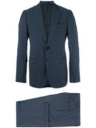 Armani Collezioni Two-piece Suit, Men's, Size: 54, Blue, Virgin Wool/acetate/viscose