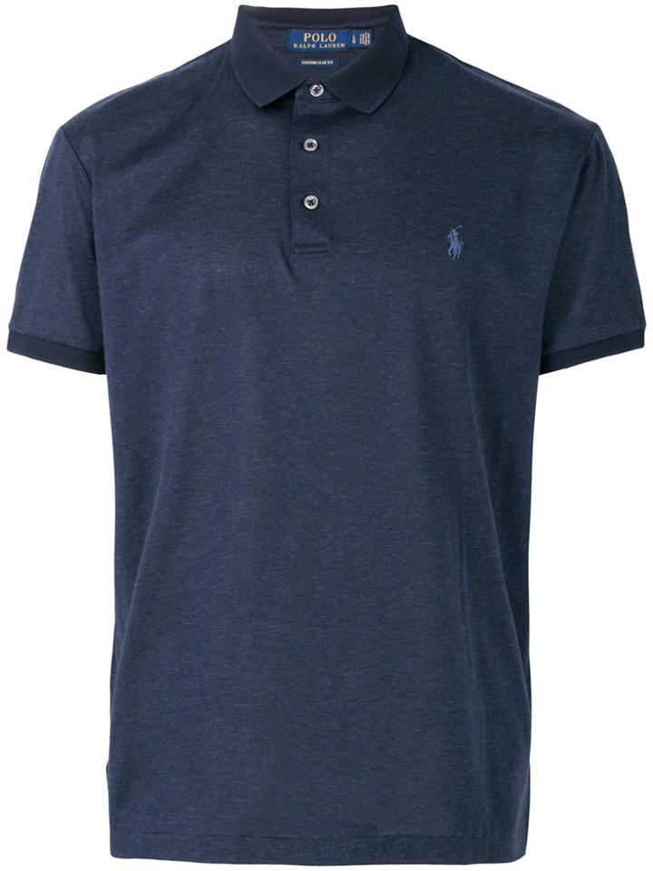 Polo Ralph Lauren Custom Slim-fit Polo Shirt - Blue