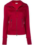 Moncler High Neck Fitted Jacket - Red
