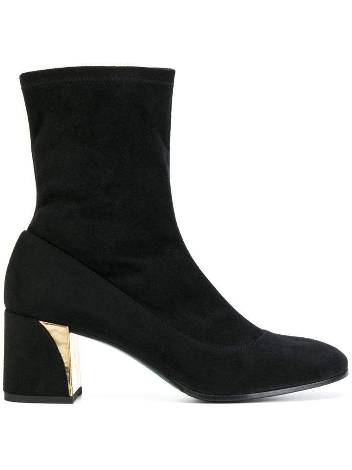 Fabi Sock Ankle Boots - Black