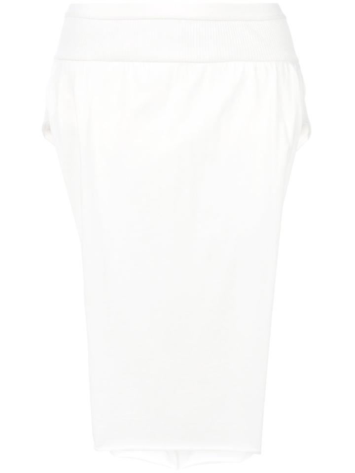 Rick Owens Side Slit Skirt - White