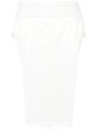 Rick Owens Side Slit Skirt - White