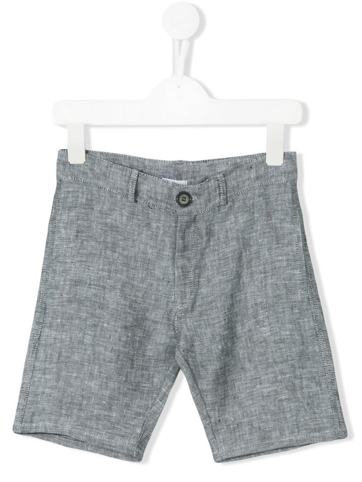 Violeta E Federico - Casual Shorts - Kids - Linen/flax - 6 Yrs, Boy's, Black