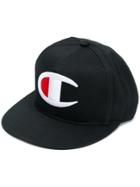 Champion Logo Embroidered Cap - Black