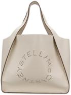 Stella Mccartney Stella Logo Tote - Nude & Neutrals