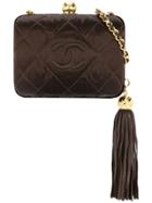 Chanel Pre-owned 1991-1994 Fringe Chain Shoulder Bag - Brown