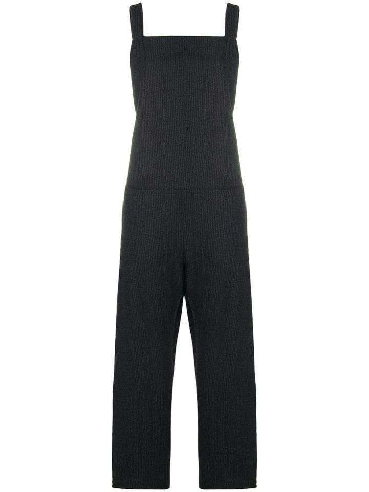 Apuntob Pinstripe Dungarees - Grey