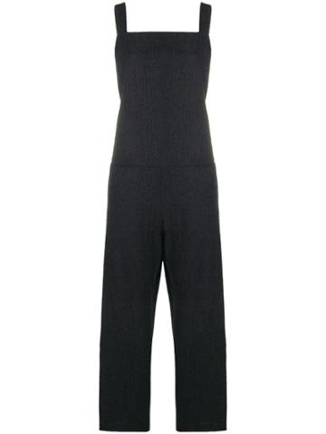 Apuntob Pinstripe Dungarees - Grey